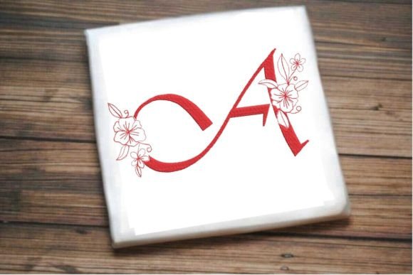 A Floral Monogram Letter