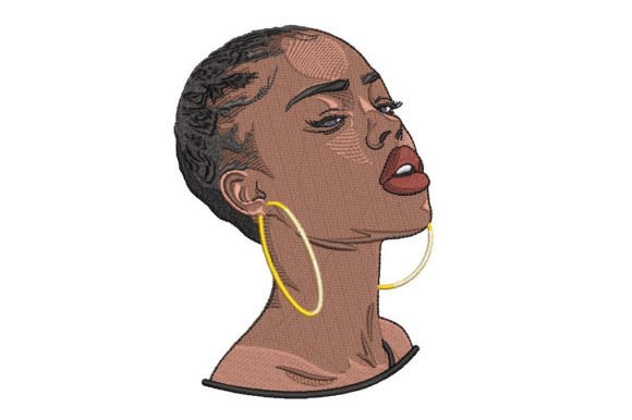 African Girl with Short Hair