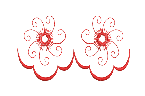 Border Red Circle Flower Review