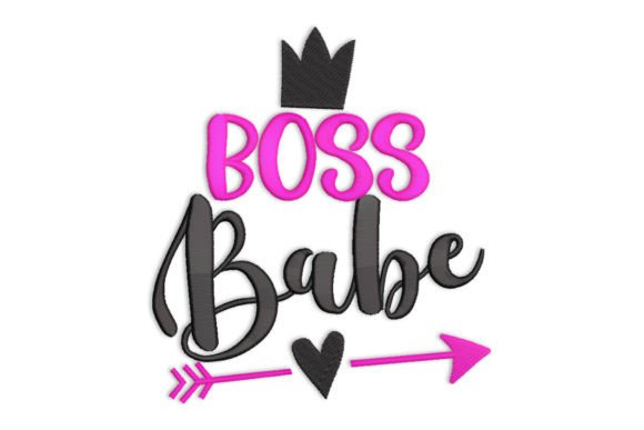 Boss Babe Embroidery Design