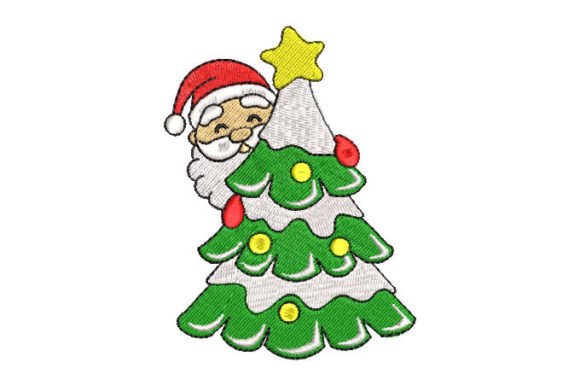 Christmas Tree with Santa Claus