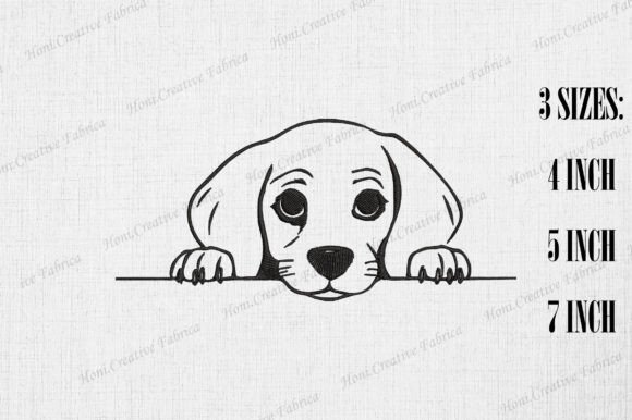Cute Beagle Dog Peeking Wall