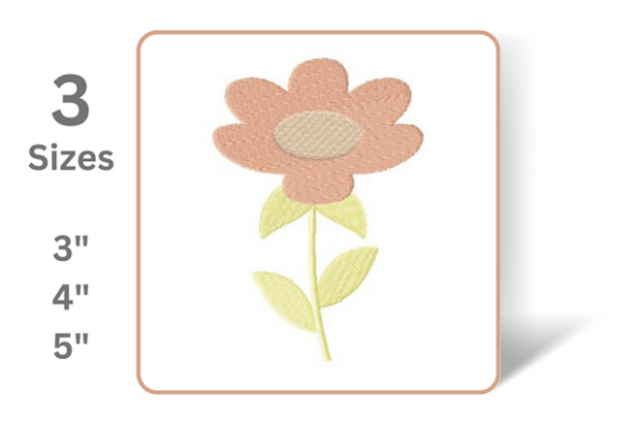 Cute Floral Embroidery Design