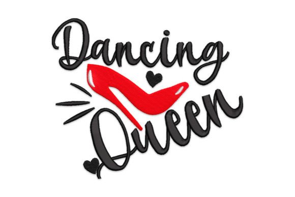 Dancing Queen Embroidery Design