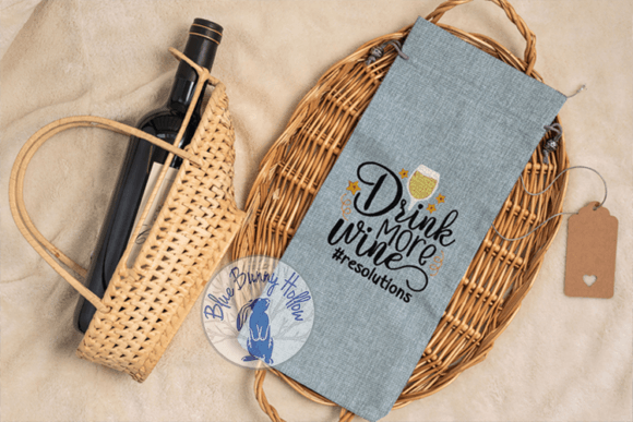Drink More Wine Embroidery Review for Apparel Projects