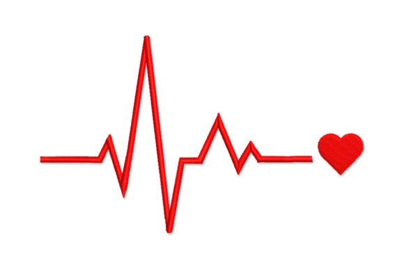 EKG Heartbeat and Heart Line