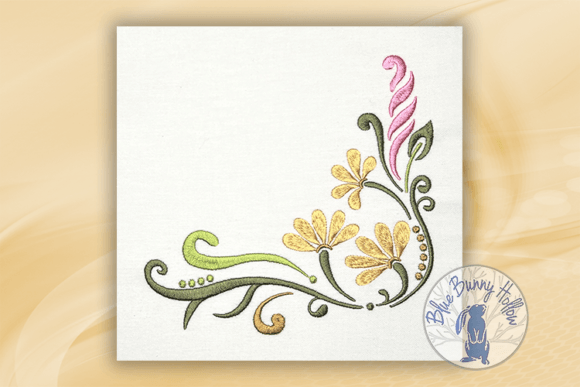 Floral Corners 2: A Strategic Embroidery Design Review