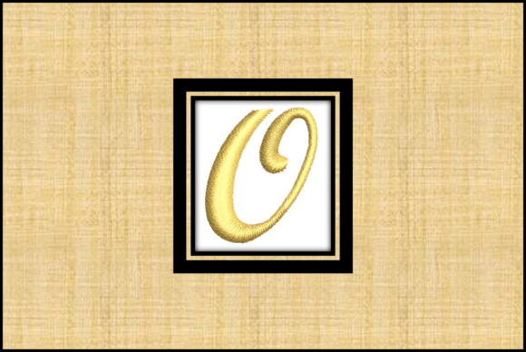 Gold Letter O: A Bold Embroidery Statement