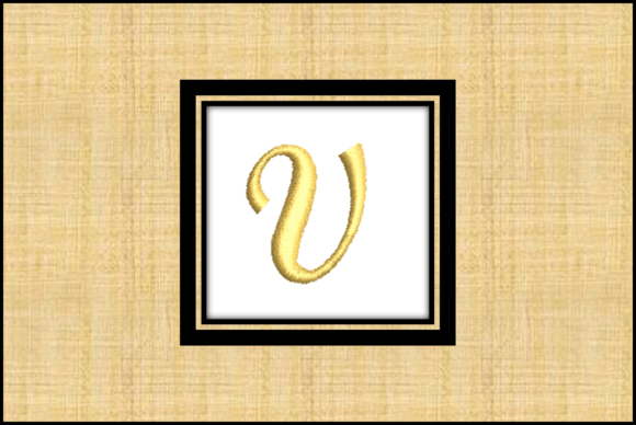 Gold Letter V: A Review for Real Embroidery Projects