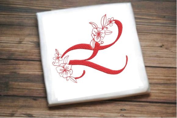 L Floral Monogram Letter