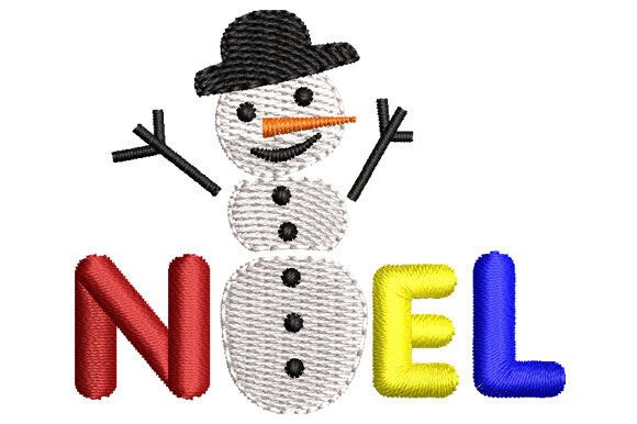 Noel Snowman: A Festive, Versatile Holiday Embroidery Design