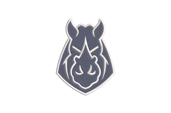 Rhinoceros Embroidery Design