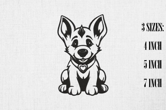 Valentine Cute German Shepherd